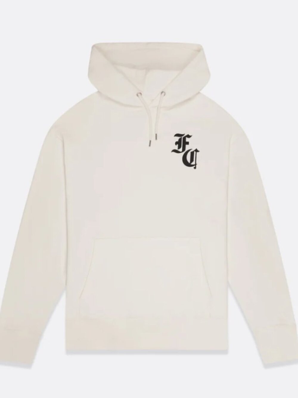 NWT Faith Connexion Logo WHITE/BEIGE fitted Hoodie Pullover size M $180